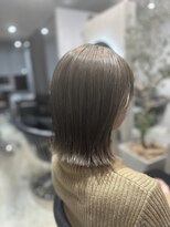 エトラ 渋谷店(etora)&nbsp;切りっぱなしボブ☆　オリーブグレー　オリーブベージュ