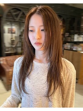 ノラ ヘアーサロン(NORA HAIR SALON) 【akane】レイヤーカット韓国顔周りおくれ毛