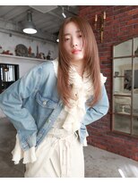 トレンチ(TRENCH) レイヤーカット 髪質改善 ベージュ ブラウン