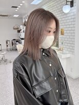 ロマーリ 岡山店(LOMARLIE)&nbsp;ピンクベージュ_シャドールーツ_ブリーチカラー