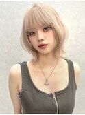 韓国へア/ブリーチ/顔周りカット/ハイトーン/レイヤーカット/