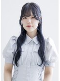 #ブルーブラック #ポイントヘアアレンジ