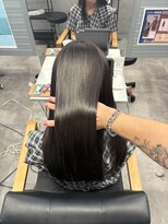 キング 梅田店(K!ng)&nbsp;縮毛矯正髪質改善ハイライトレイヤーカット梅田美容室エクステ