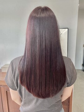 ヘアー アイス 御器所本店(HAIR ICI) 冬の艶髪◎深みピンクブラウン髪質改善カラー艶トリートメント