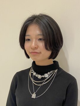 丸みミニボブってかわいい◎