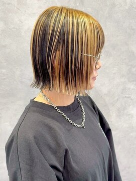 モアナ バイ ヘッドライト 長野駅前店(Moana by HEADLIGHT) Moana長野駅前#アンブレラカラー#ブリーチ#ショートボブUP