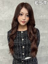 エスト 大阪梅田(EST)&nbsp;レミー100%高級人毛/53cm☆シールエクステ60枚+カット+カラー