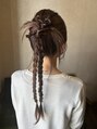 ラブヘアーグリーン(LOVEHAIRGREeN) カチモリ三つ編みヘア!ブライダルヘア、お呼ばれヘアに!
