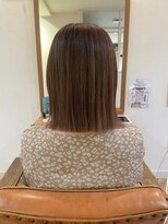 フェール(faire)&nbsp;切りっぱなしボブ ハイライト ナチュラルブラウン