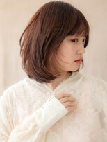 カバーヘア ブリス 大宮西口(COVER HAIR bliss)&nbsp;イヤリングカラー小顔シャギーカットレイヤーボブX大宮20代30代