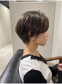 ママさんに人気に大人女子マッシュショート