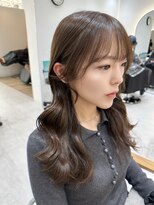 ジーナ 吉塚(Zina)&nbsp;ショコラグレージュ×顔周りカット【福田】吉塚美容室 髪質改善