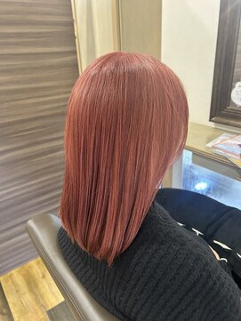アレッタヘアーサロン(ALETTA HAIR SALON) pink orange