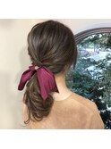 簡単ポニーテールアレンジ