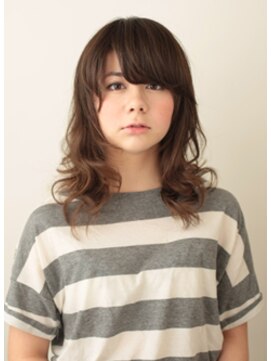 ヘアーリゾート 草流 井荻店(Hair Resort) [草流/井荻店]くせ毛風無造作ミディアム×ハイトーンアッシュ