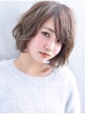 ふんわり前下がりボブ☆イルミナカラーヘルシーレイヤー