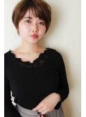 大人かわいい丸みショート