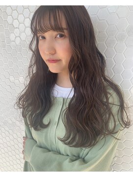 ヌル ヘア デザイン(nullus hair desigh) アッシュブラック×ウェーブ