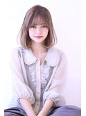 【20代大人かわいいボブルフヨシンモリ◎ピンクベージュ】