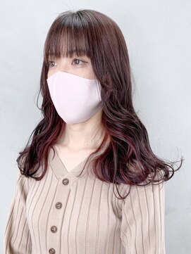 アイティーバイアルバム 八王子店(IT by ALBUM) ホワイトピンクベビーピンクニュアンスカラー_ba322451