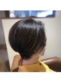 襟足ピタッと。大人ショート