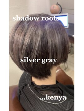 ソーエン バイ ヘッドライト 熊本店(soen by HEADLIGHT) 外国人風×ハイライト×くすみカラー×シルバーグレー