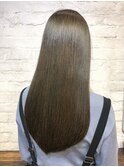 艶ロンググレージュ/大人艶ロング/ロングヘア/髪質改善