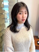 ビーハイブ 一番町店 アヴェダ(BEHIVE) 重めワンカールミディアムヘア