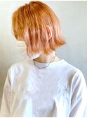 オレンジ_チェリーブラウンフェミニンロング_ba330221