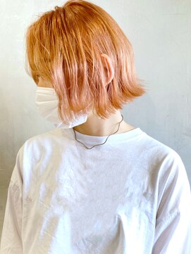 アルバム 渋谷パルコ(ALBUM) オレンジ_チェリーブラウンフェミニンロング_ba330221