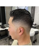 ザ フェイダーズ(The Faderz) 束感ツーブロックマッシュスキンフェードアップバング73ショート