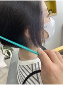 インナーカラー×ネイビー