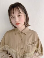 ムク 甲府(muku.)&nbsp;前髪/マチルダボブ/ピンクベージュインナー/グレージュ[甲府駅]