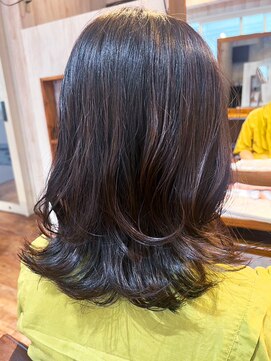カミビトグロウ(kamibito glow) 20代30代髪質改善カラーアッシュブラウン毛先パーマ透明感
