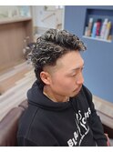 パーマ+メッシュ
