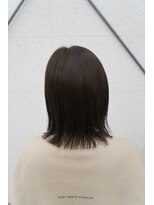 ビーヒアナウ N゜03 金沢駅西店(BE HERE NOW) 結べるボブ外ハネボブレイヤーカットモテ髪切りっぱなし
