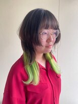 カシェ リタ ヘアー(CACHE'&RITA HAIR)&nbsp;ウルフヘア○顔まわりカット○クラゲヘア○インナーカラー