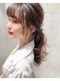髪質改善*ダークトーングレージュカラー*美髪【Zina高田馬場】