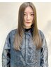 《ブリーチなしの透明感カラー》♪カット+ダブルカラー＋トリートメント