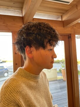 エイム オブ ガーネット aim of garnet メンズパーマ!