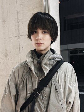 メゾンアクア 表参道(Maison ACQUA) =メンズボブ/ダークアッシュ/ニュアンスパーマ／MAN’S HAIR