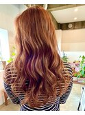 似合わせカットレイヤー/うる艶感アプリコット