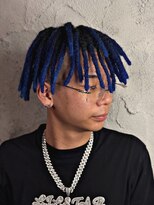 ゴート(GOAT) バックコームドレッド/ブルーカラー