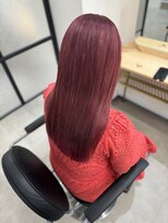 ビオルネ 浦安店(VIE.ORNER)&nbsp;大人可愛いチェリーレッドロングレイヤーカット