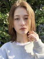 エリマ 横浜西口(elima)&nbsp;横浜西口切りっぱなしボブミルクティーベージュアッシュカラー