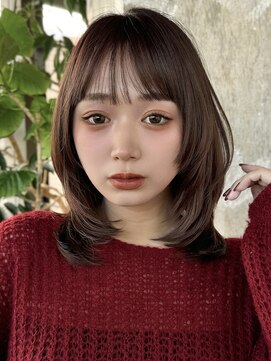 ロビー 表参道(ROBBY) ミディアムレイヤーカット/20代30代40代/顔周りカットワンカール