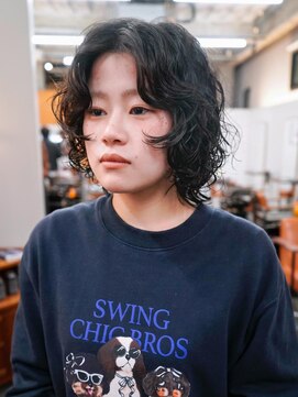 ニール シトロン 名古屋 伏見 丸の内(NEELU citron) 顔周りが可愛いボブウルフパーマ!