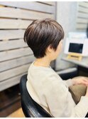 白髪ぼかしカラーピンクブラウン