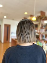 スタジオフィット(STUDIO FITTO) ★バレイヤージュ(エアタッチ)ボブスタイル★