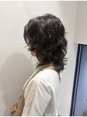 軽いシルエット☆ウルフレイヤーパーマ